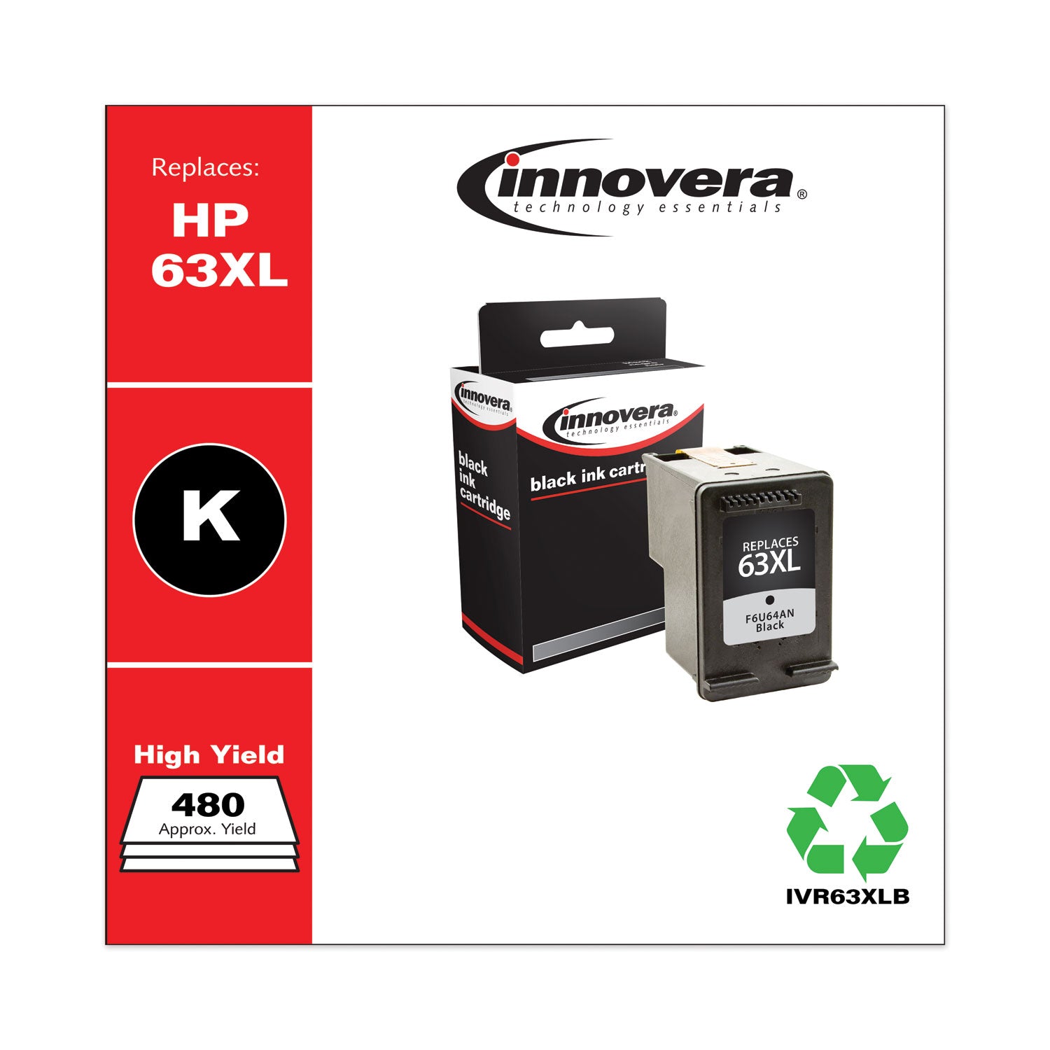remanufactured-black-high-yield-ink-replacement-for-63xl-f6u64an-480-page-yield_ivr63xlb - 2