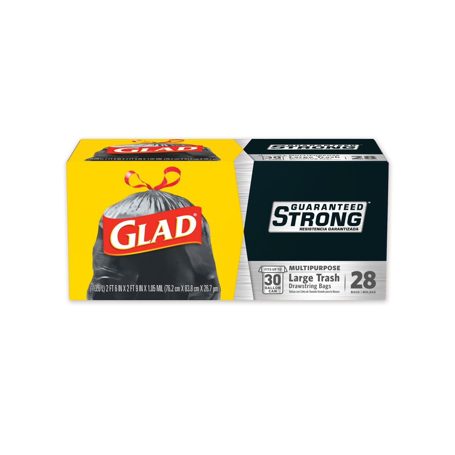 drawstring-large-trash-bags-30-gal-105-mil-30-x-33-black-15-bags-box-6-boxes-carton_clo78966 - 6