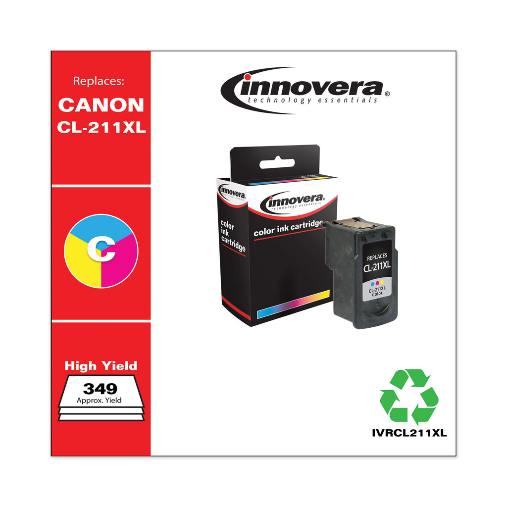 Remanufactured CL-211XL Ink, 349 Page-Yield, Color, Sold as 1 Each - 2