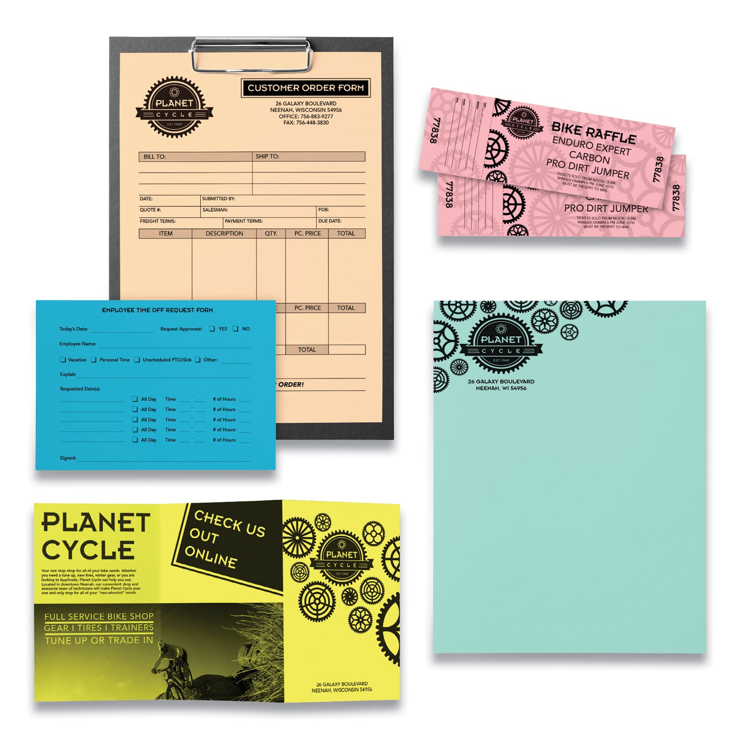 Color Paper, 24 lb Bond Weight, 8.5 x 11, Assorted Colors, 500/Ream