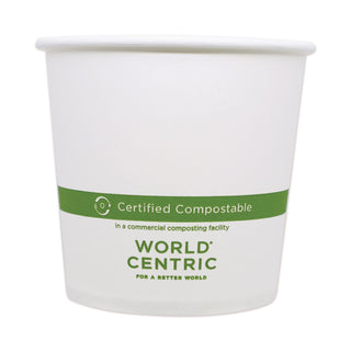 Paper Bowls, 24 oz, 4.4" Diameter x 4.4"h, White, 500/Carton