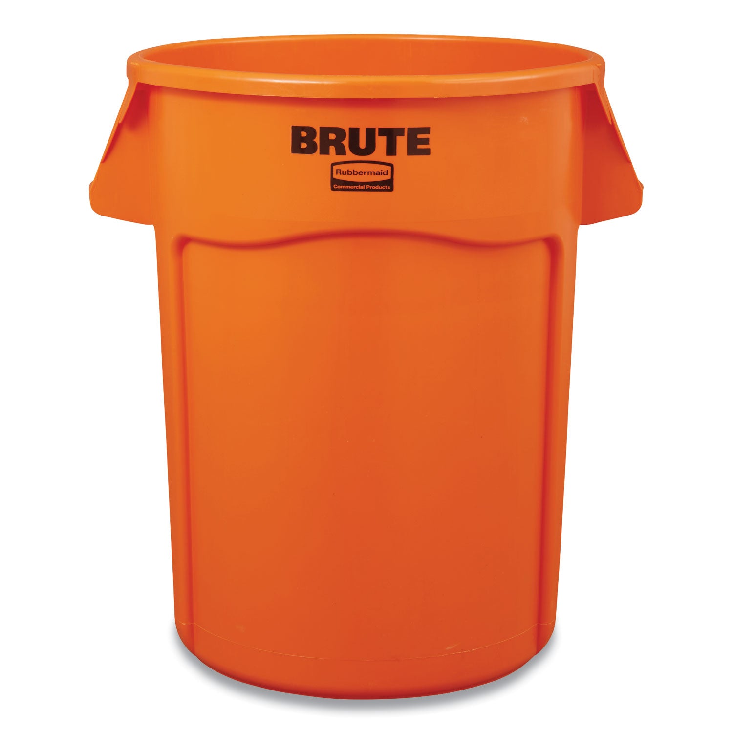 Brute Round Container, 44 gal, Plastic, Orange - 1
