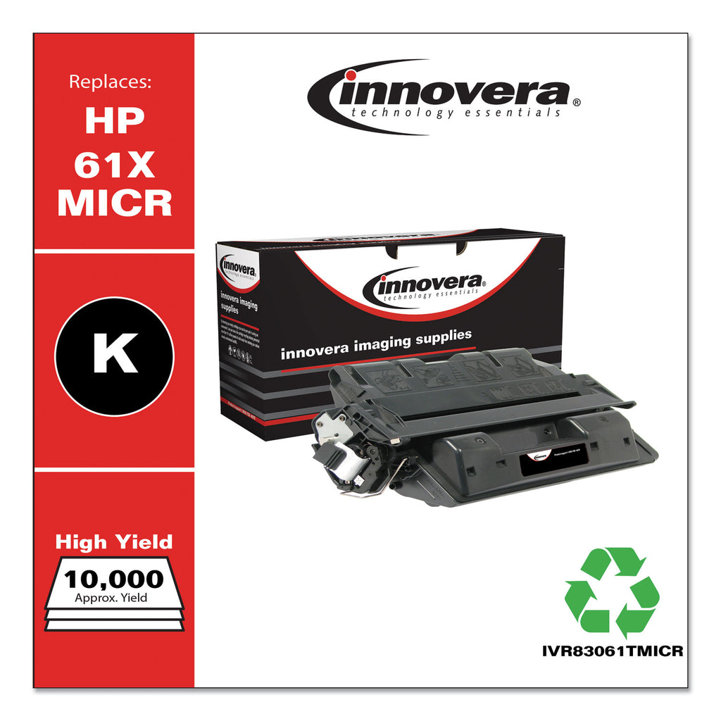 Remanufactured Black High-Yield MICR Toner, Replacement for 61XM (C8061XM), 10,000 Page-Yield, Ships in 1-3 Business Days
