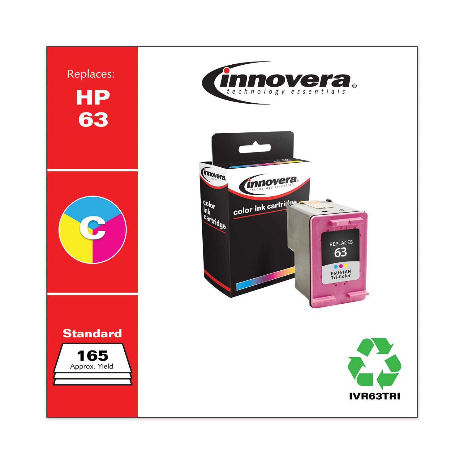 remanufactured-tri-color-ink-replacement-for-63-f6u61an-165-page-yield_ivr63tri - 2