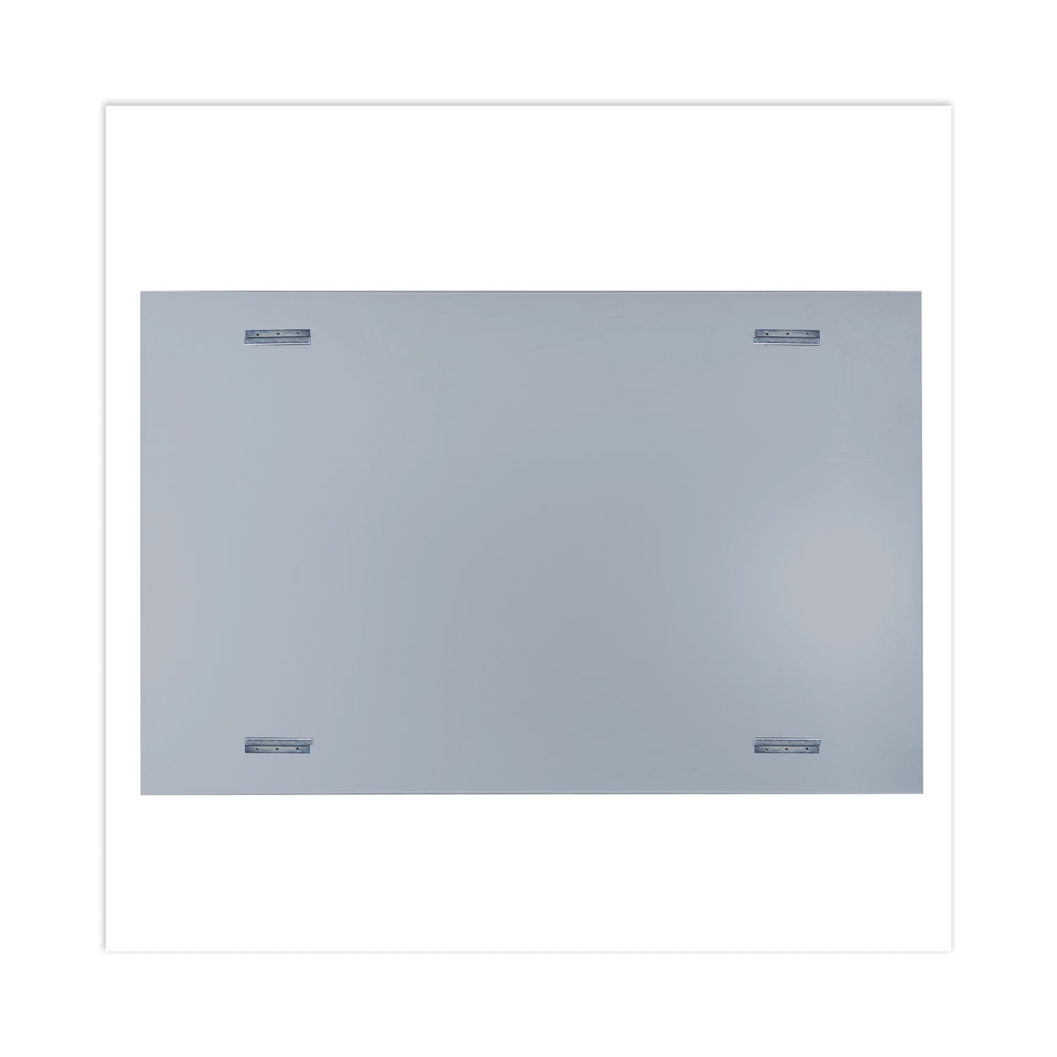 Frameless Magnetic Glass Marker Board, 72 x 48, White Surface