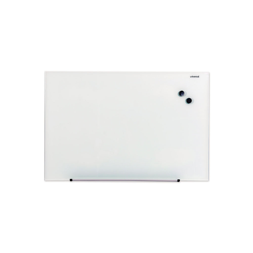 frameless-magnetic-glass-marker-board-36-x-24-translucent-frost-surface_unv43202 - 1