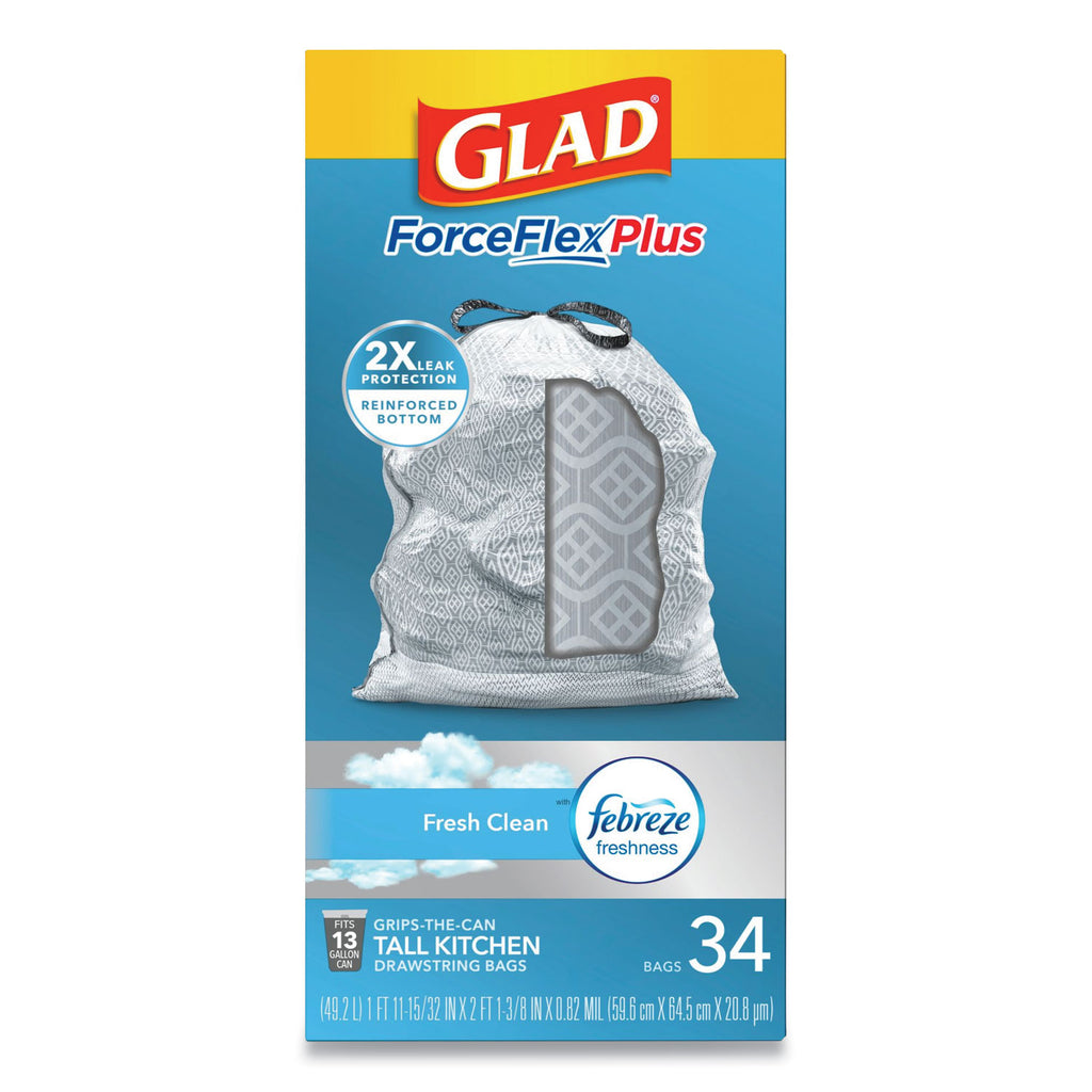 forceflexplus-odorshield-tall-kitchen-drawstring-trash-bags-13-gal-09-mil-24-x-28-white-34-bags-box-6-boxes-carton_clo70320 - 3