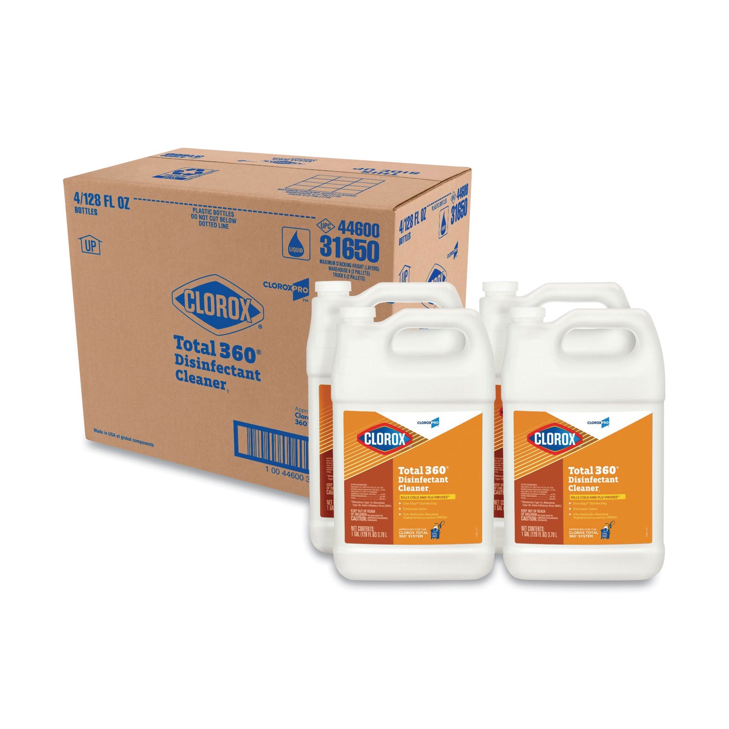 total-360-disinfectant-cleaner-128-oz-bottle-4-carton_clo31650 - 1
