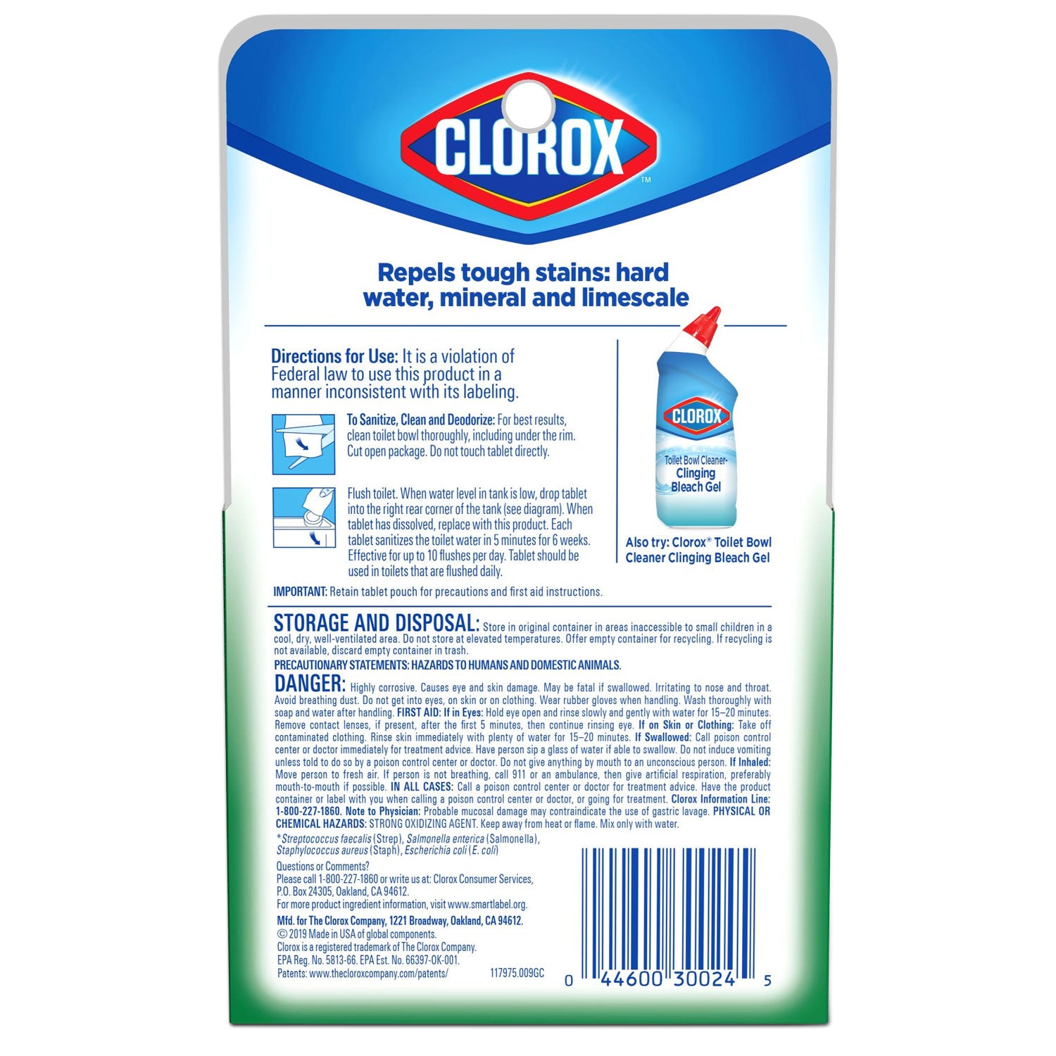 Automatic Toilet Bowl Cleaner, 3.5 oz Tablet, 2/Pack - 