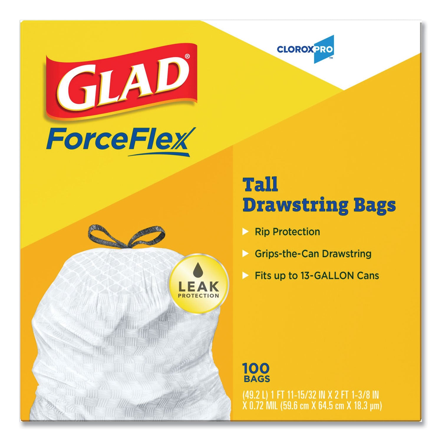 tall-kitchen-drawstring-trash-bags-13-gal-072-mil-24-x-2738-gray-100-bags-box-4-boxes-carton_clo78526ct - 2