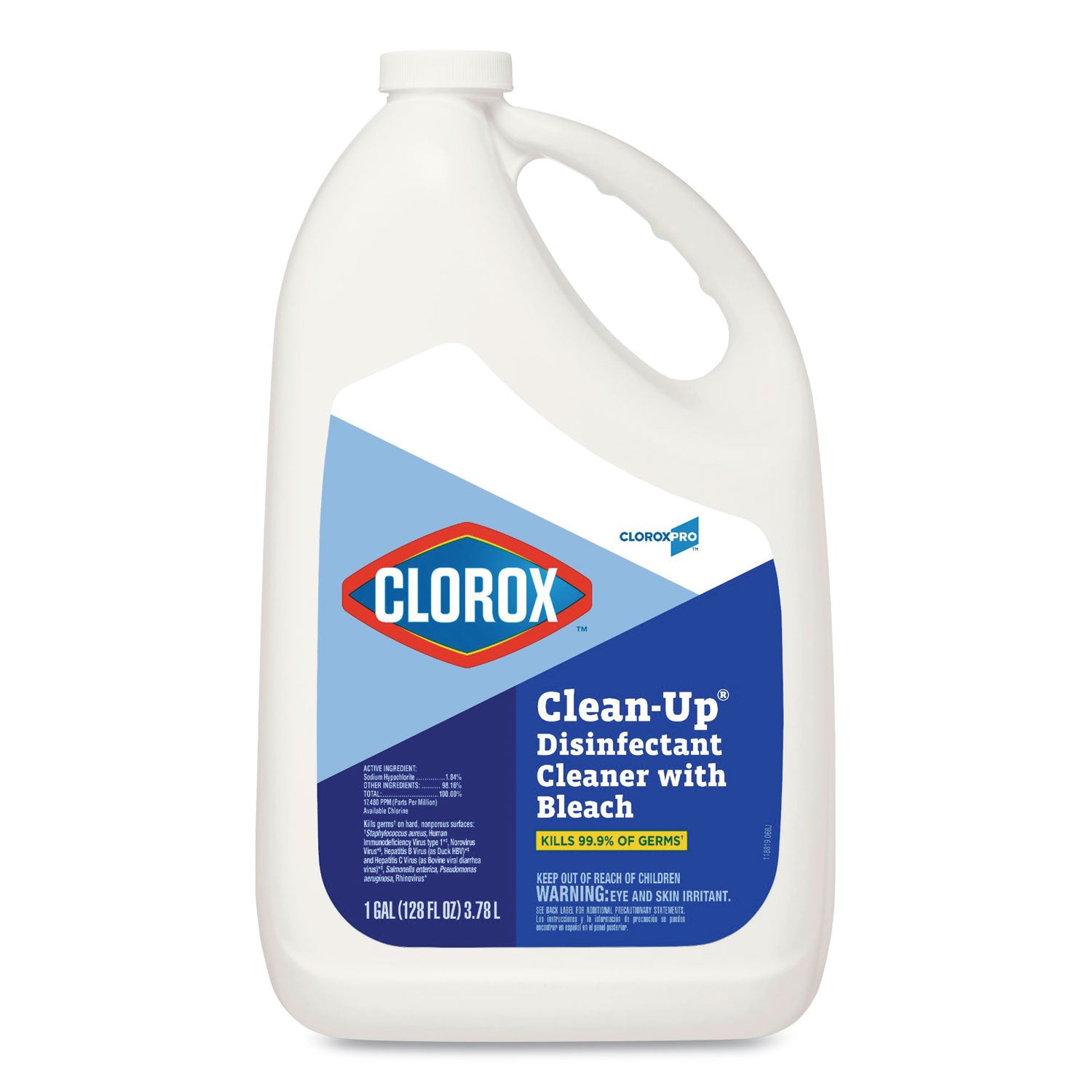 Clorox Pro Clorox Clean-up, Fresh Scent, 128 oz Refill Bottle, 4/Carton - 