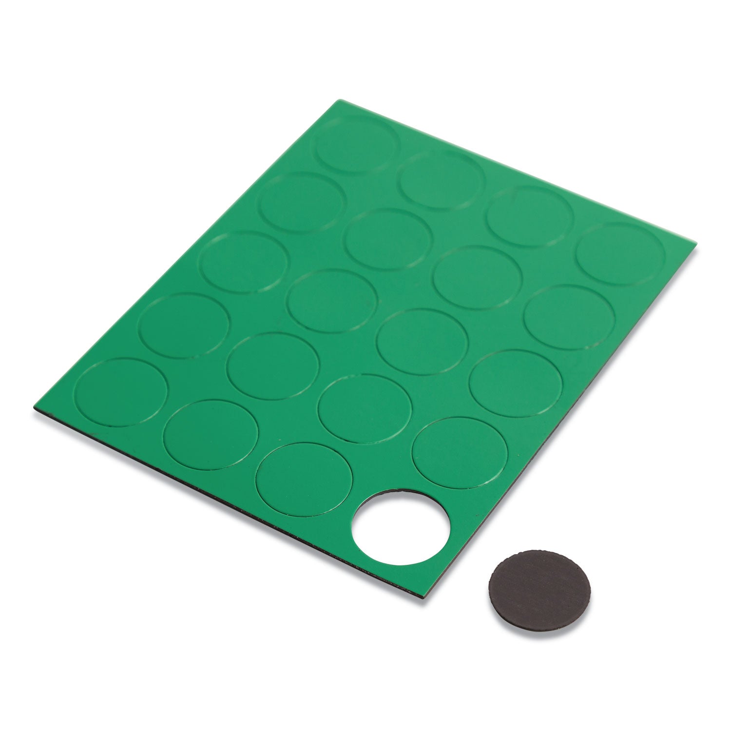 heavy-duty-board-magnets-circles-green-075-diameter-20-pack_ubrfm1602 - 1