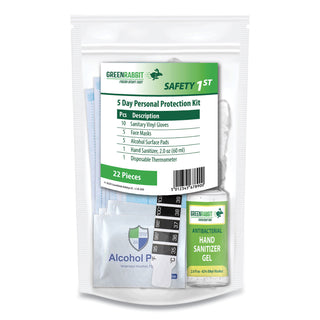 safety-1st-five-day-personal-protection-kit-22-pieces-resealable-bag-2-x-6-x-9-1-kit-ships-in-1-3-business-days_grr60000202 - 1