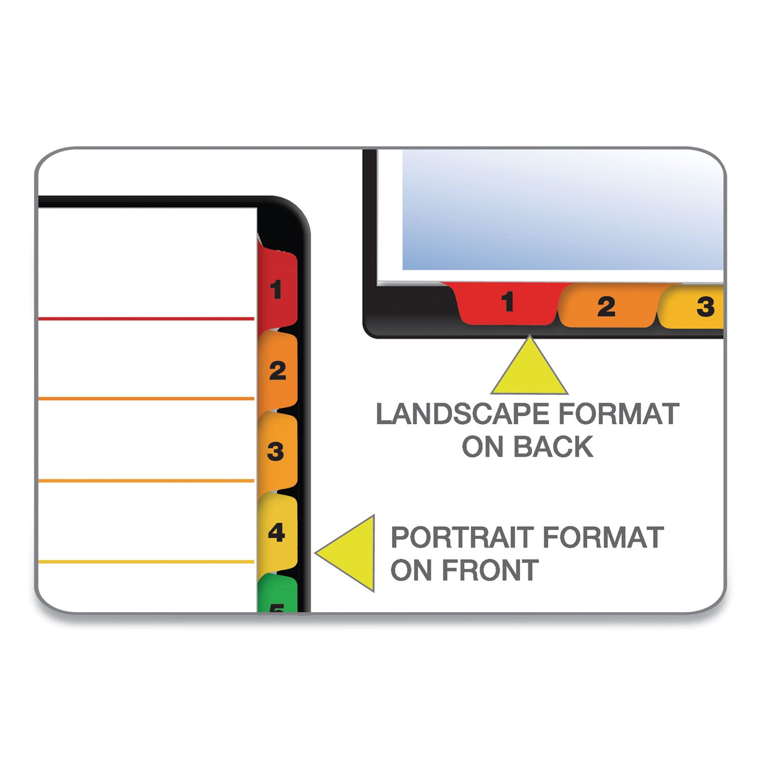 OneStep Printable Table of Contents and Dividers, 8-Tab, 1 to 8, 11 x 8.5, White, 6 Sets - 