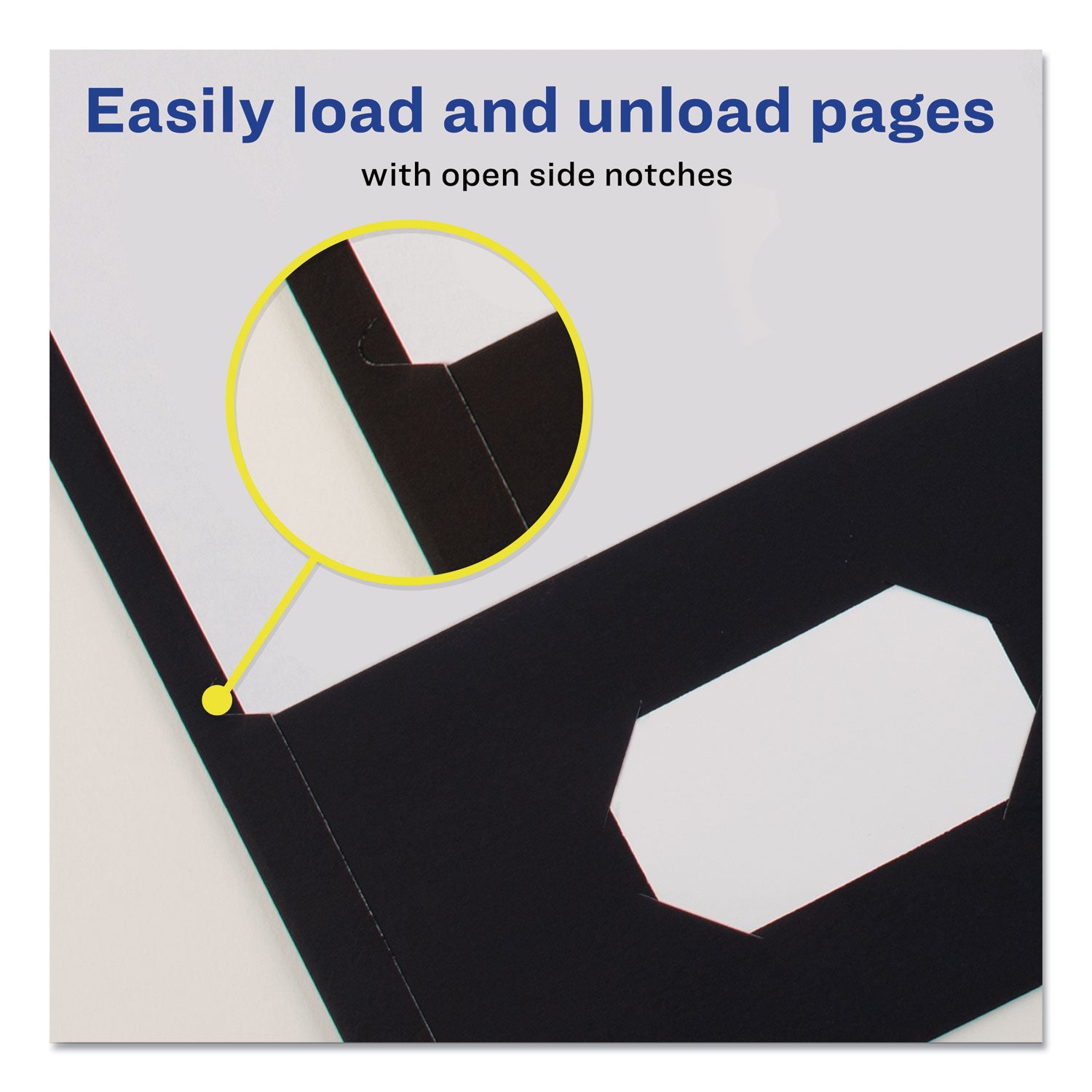 Two-Pocket Folder, 40-Sheet Capacity, 11 x 8.5, Black, 25/Box - 