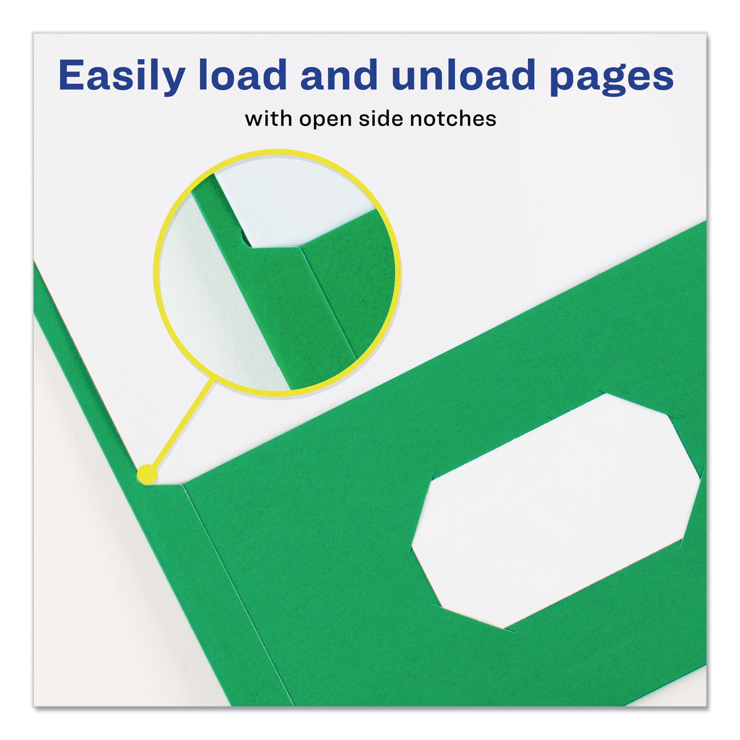 Two-Pocket Folder, Prong Fastener, 0.5" Capacity, 11 x 8.5, Green, 25/Box - 
