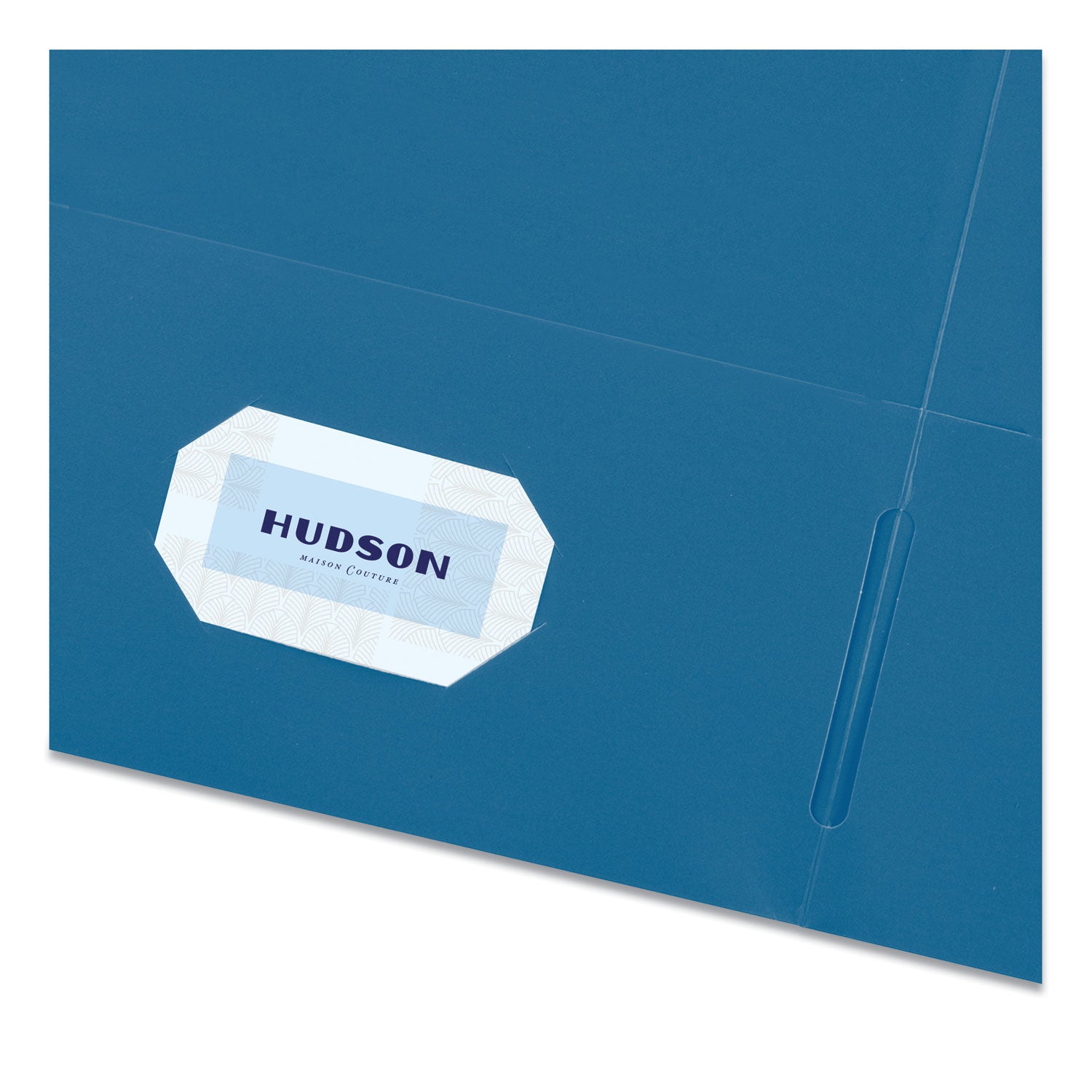 Two-Pocket Folder, 40-Sheet Capacity, 11 x 8.5, Light Blue, 25/Box - 
