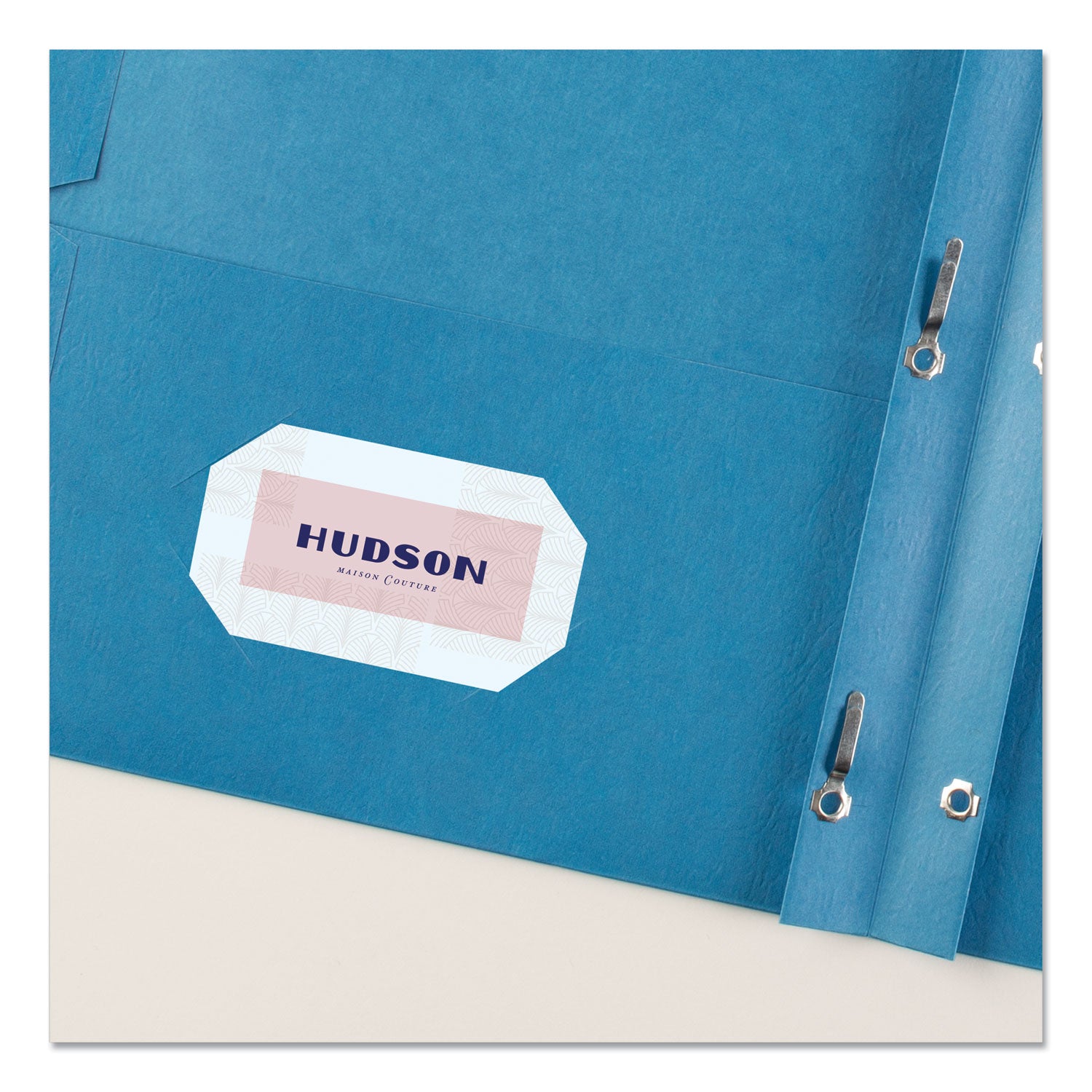 Two-Pocket Folder, Prong Fastener, 0.5" Capacity, 11 x 8.5, Light Blue, 25/Box - 