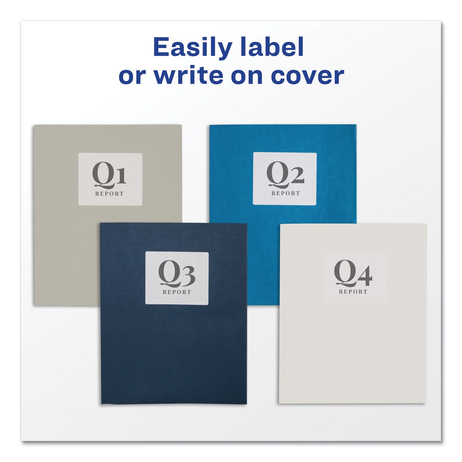 Two-Pocket Folder, 40-Sheet Capacity, 11 x 8.5, Gray, 25/Box - 