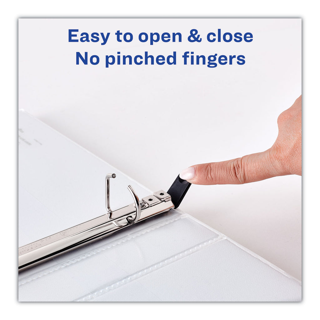 heavy-duty-non-stick-view-binder-with-durahinge-and-slant-rings-3-rings-4-capacity-11-x-85-white-2-pack_ave79875 - 4