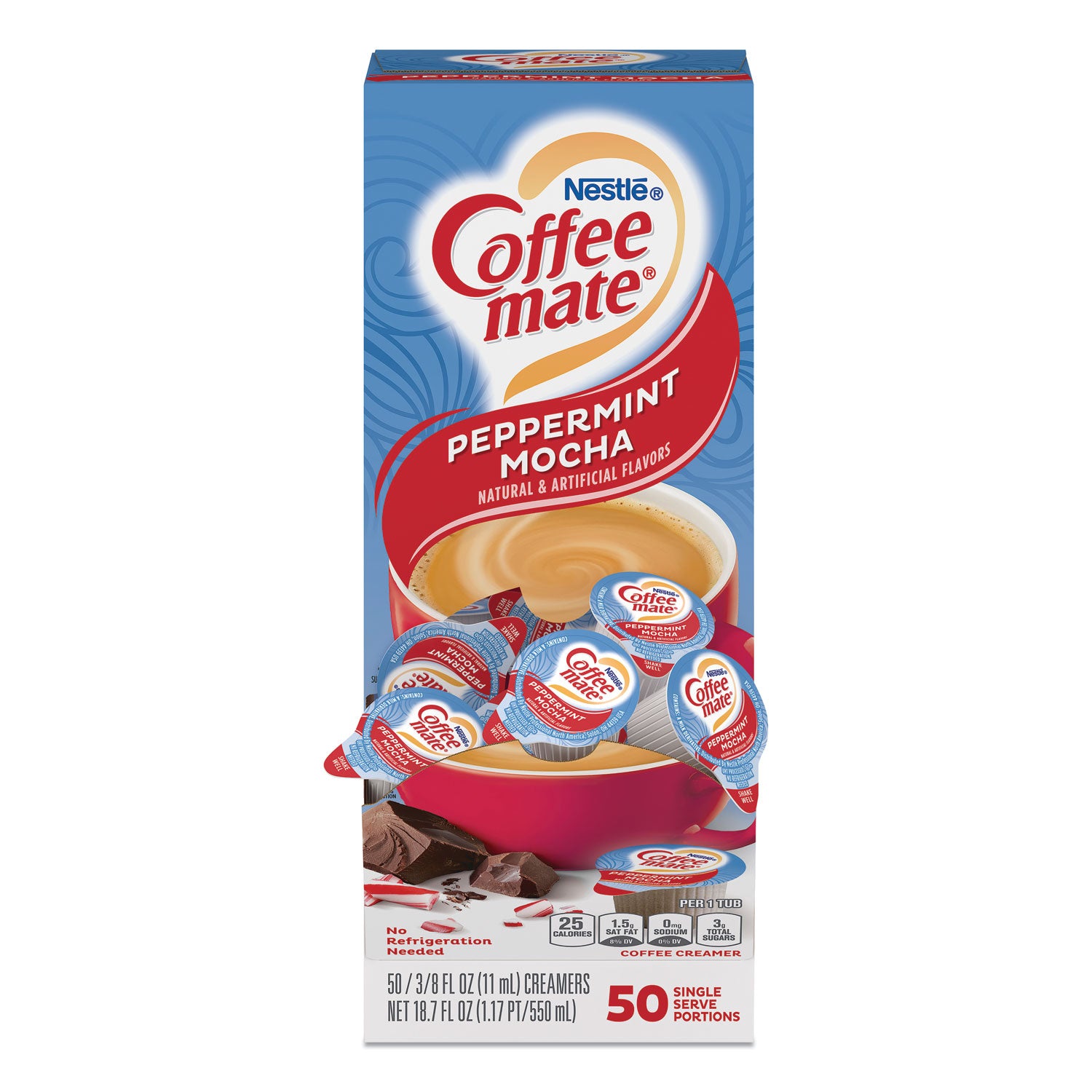 liquid-coffee-creamer-peppermint-mocha-038-oz-mini-cups-50-box_nes76060 - 1