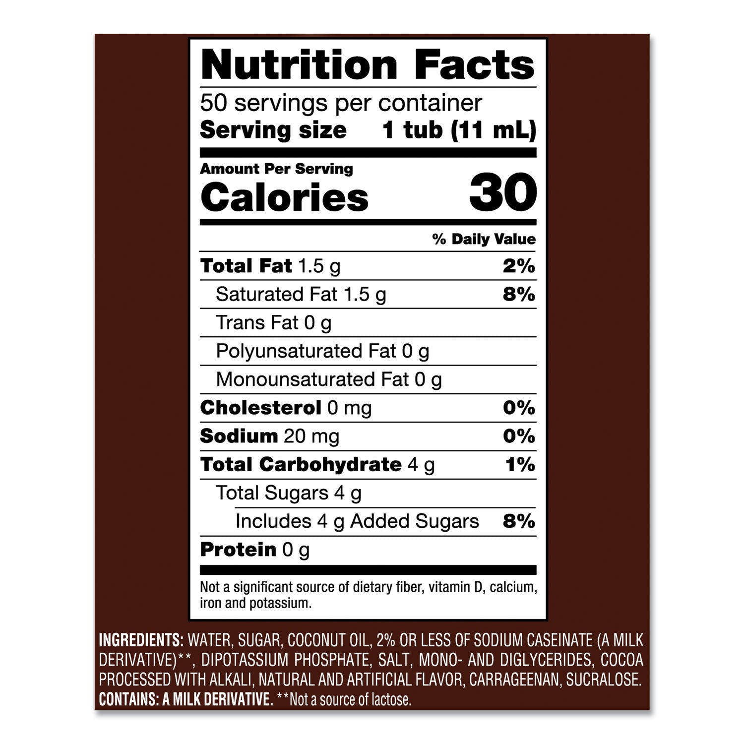 liquid-coffee-creamer-snickers-038-oz-mini-cups-200-cups-carton_nes61425ct - 5