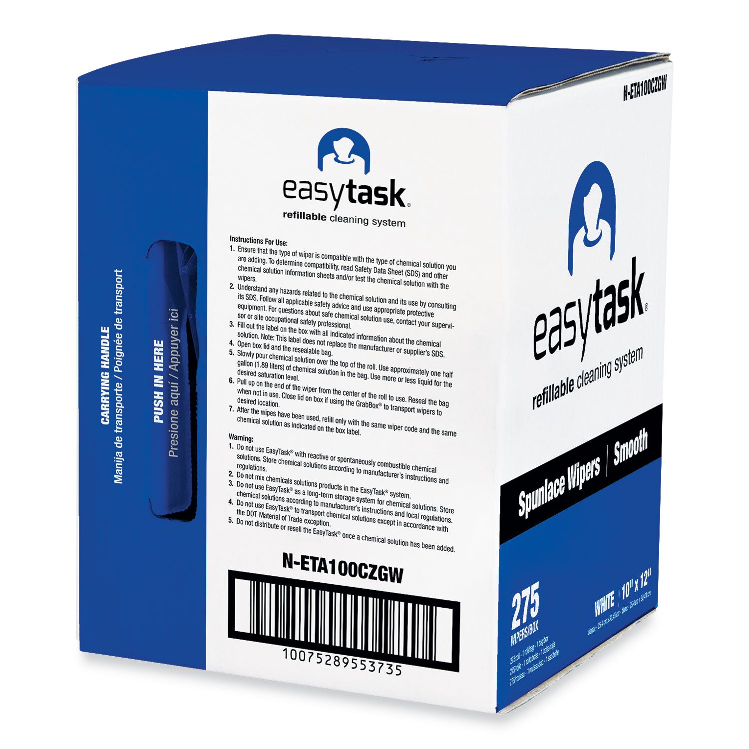easy-task-a100-wiper-center-pull-1-ply-10-x-12-white-275-sheets-roll-with-zipper-bag_hosneta100czgw - 5