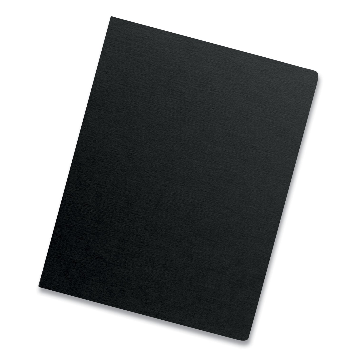 Futura Presentation Covers for Binding Systems, Opaque Black, 11.25 x 8.75, Unpunched, 25/Pack - 