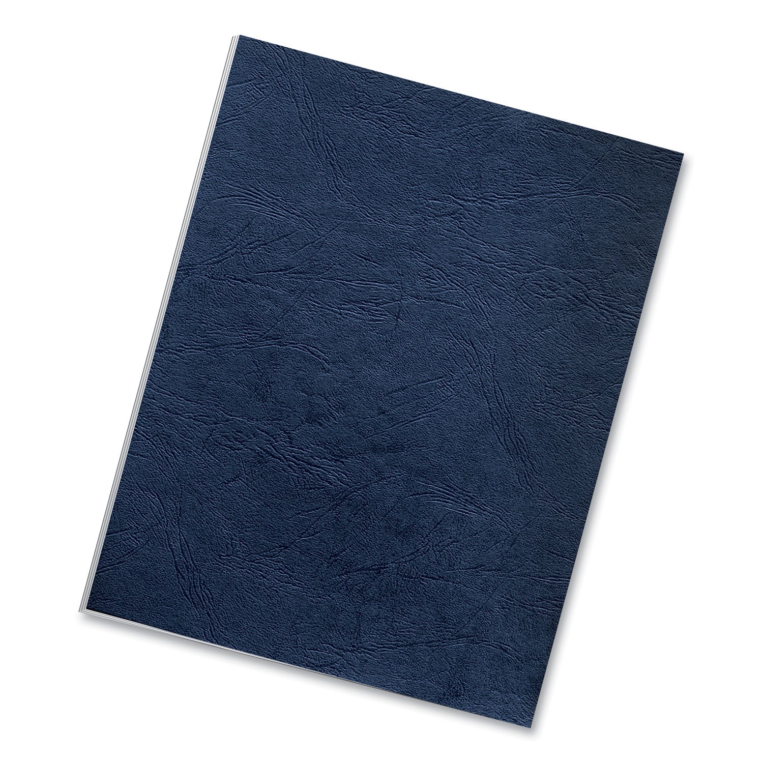 Classic Grain Texture Binding System Covers, 11 x 8.5, Navy, 50/Pack