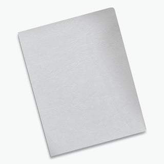 Expressions Classic Grain Texture Presentation Covers for Binding Systems, White, 11.25 x 8.75, Unpunched, 200/Pack - 