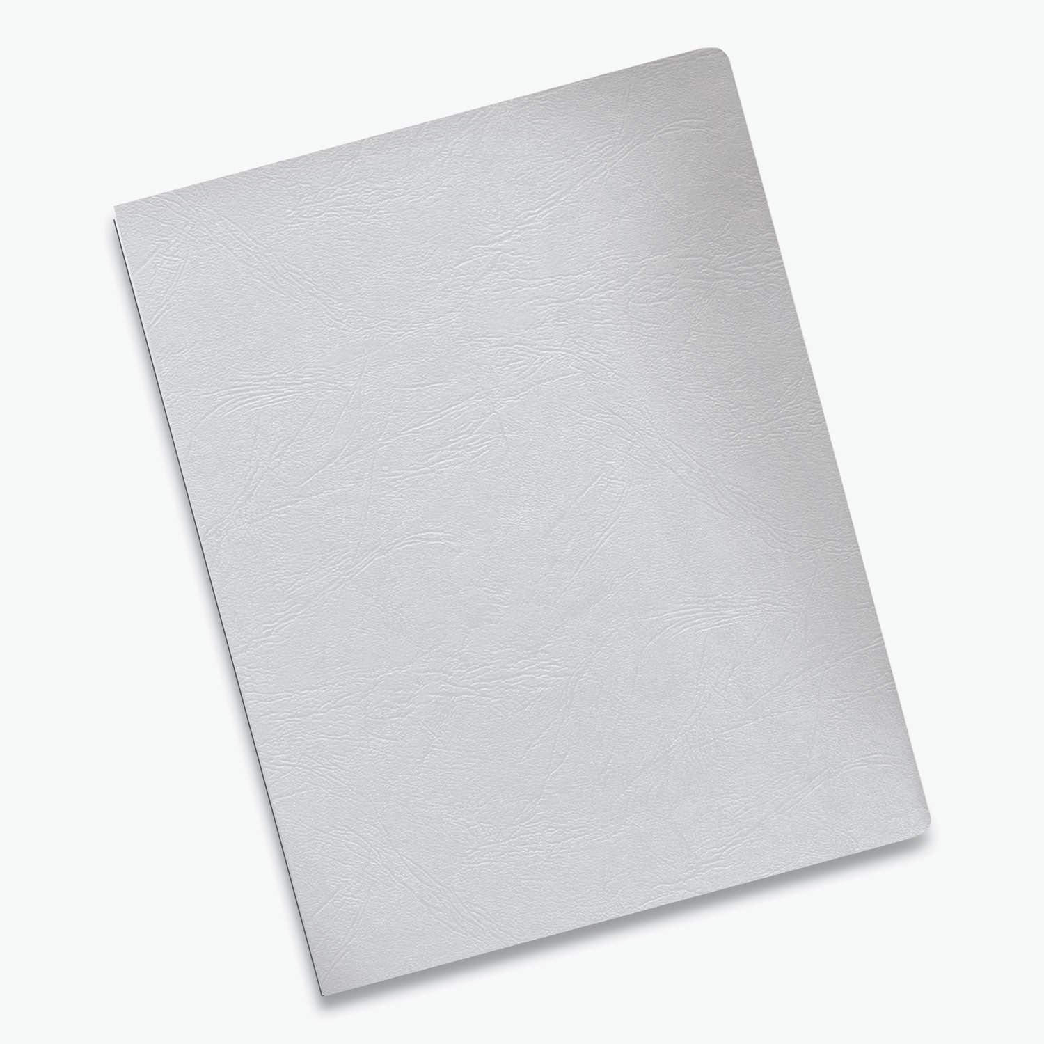 Expressions Classic Grain Texture Presentation Covers for Binding Systems, White, 11.25 x 8.75, Unpunched, 200/Pack - 