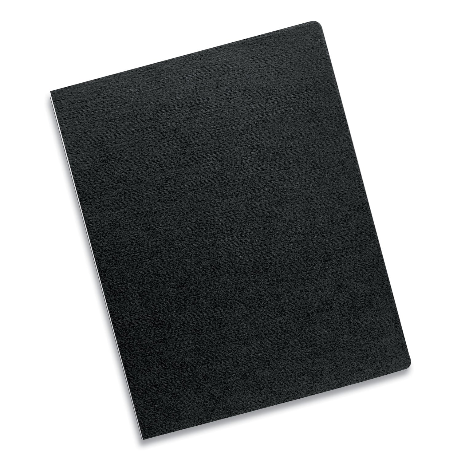 Expressions Linen Texture Presentation Covers for Binding Systems, Black, 11.25 x 8.75, Unpunched, 200/Pack - 