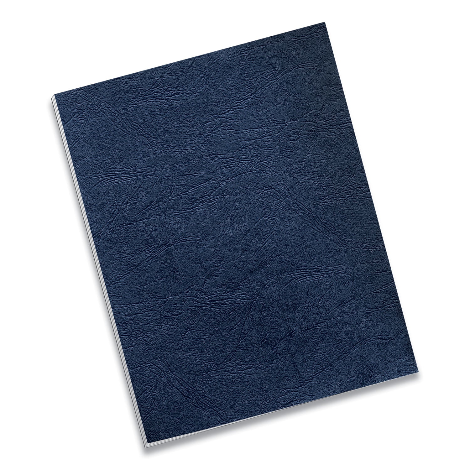 Classic Grain Texture Binding System Covers, 11 x 8.5, Navy, 50/Pack