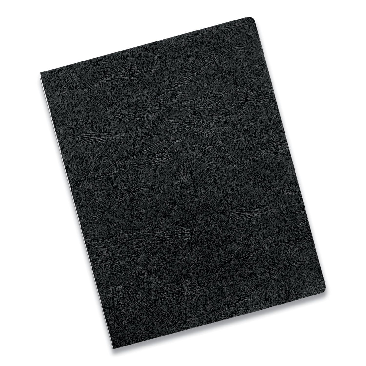 Executive Leather-Like Presentation Cover, Black, 11.25 x 8.75, Unpunched, 50/Pack - 