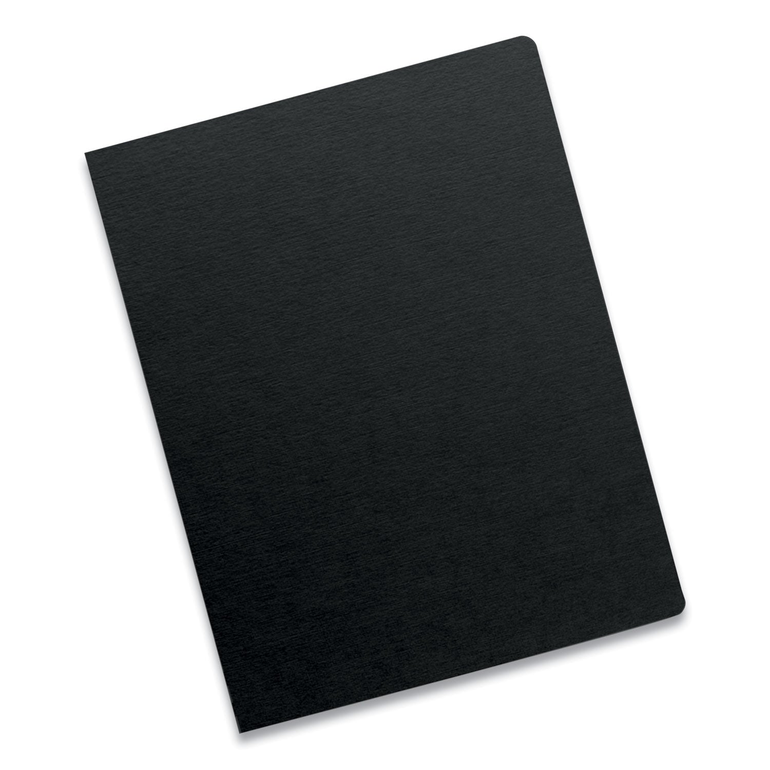 Futura Presentation Covers for Binding Systems, Opaque Black, 11.25 x 8.75, Unpunched, 25/Pack - 