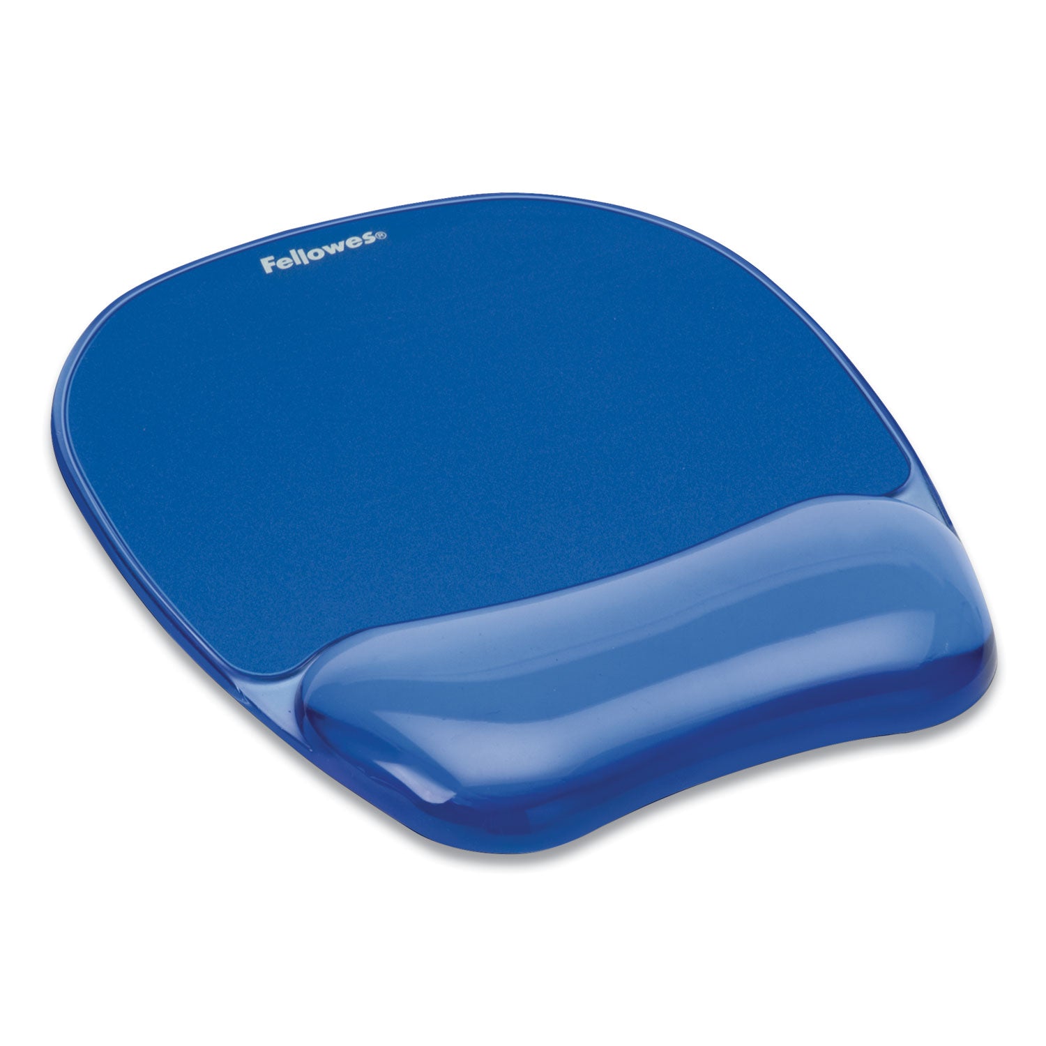 Gel Crystals Mouse Pad with Wrist Rest, 7.87 x 9.18, Blue - 