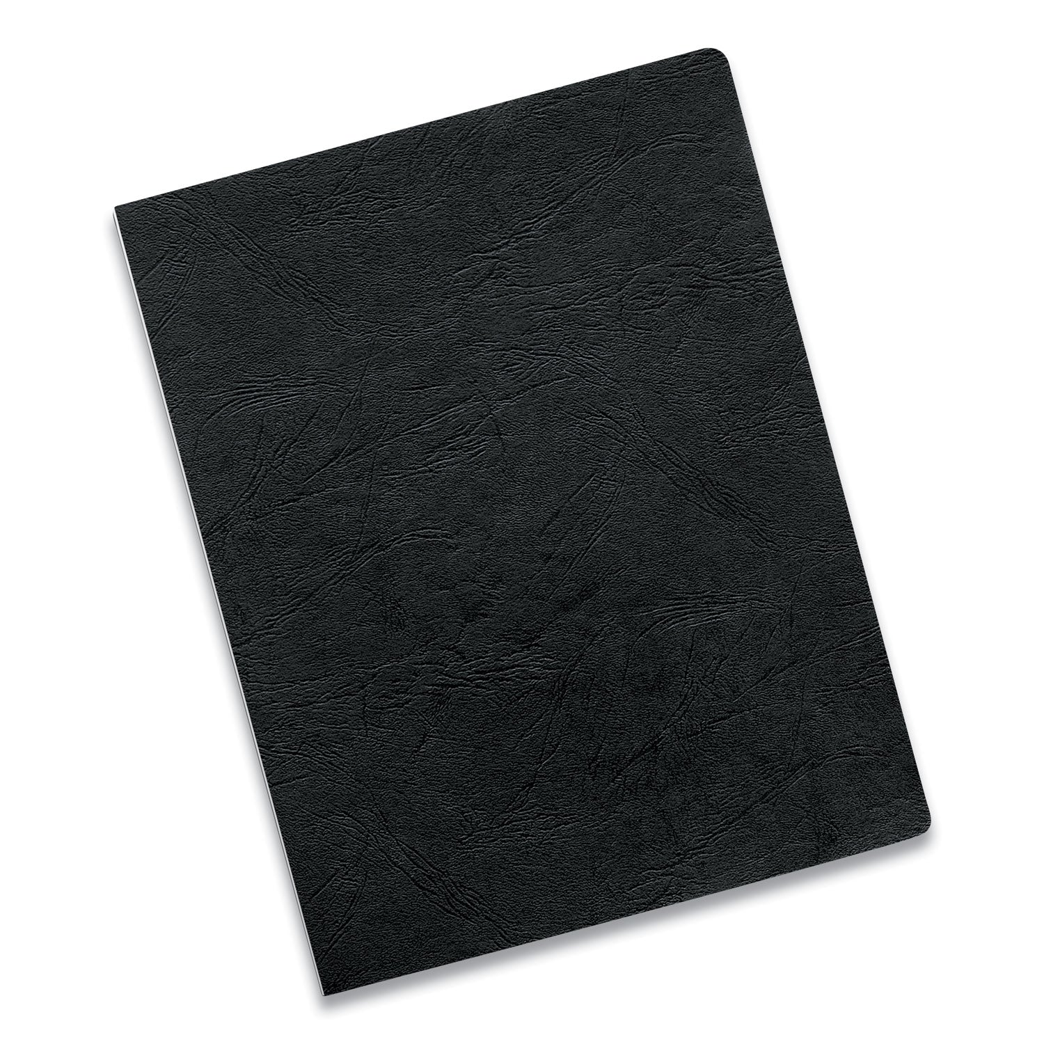 Executive Leather-Like Presentation Cover, Black, 11.25 x 8.75, Unpunched, 200/Pack - 