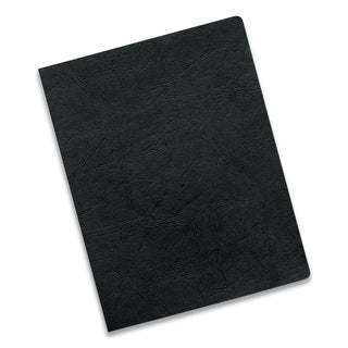 Executive Leather-Like Presentation Cover, Black, 11.25 x 8.75, Unpunched, 200/Pack - 
