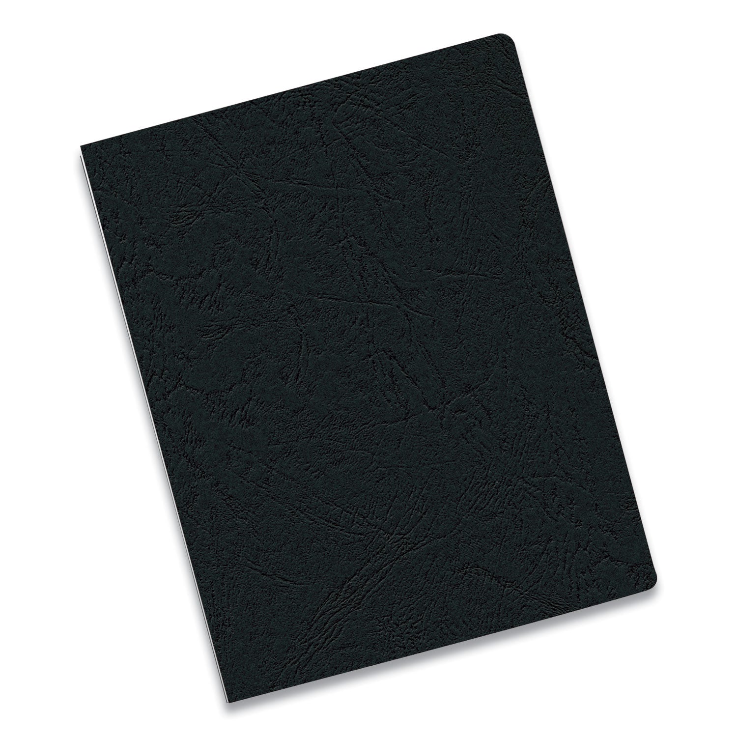 Expressions Classic Grain Texture Presentation Covers for Binding Systems, Black, 11.25 x 8.75, Unpunched, 200/Pack - 