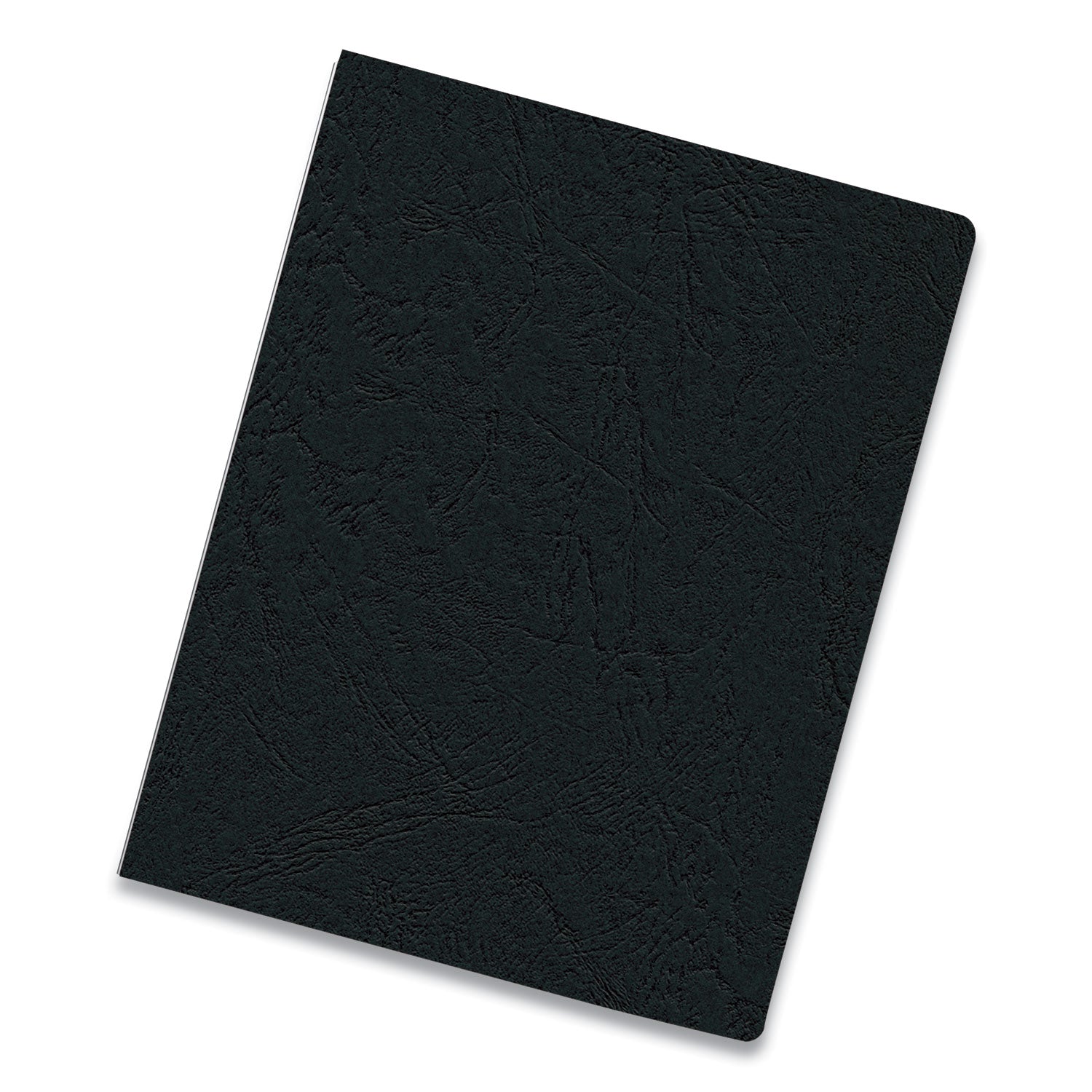 Expressions Classic Grain Texture Presentation Covers for Binding Systems, Black, 11.25 x 8.75, Unpunched, 200/Pack - 