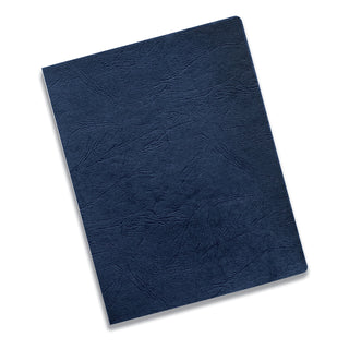 Expressions Classic Grain Texture Presentation Covers for Binding Systems, Navy, 11.25 x 8.75, Unpunched, 200/Pack - 