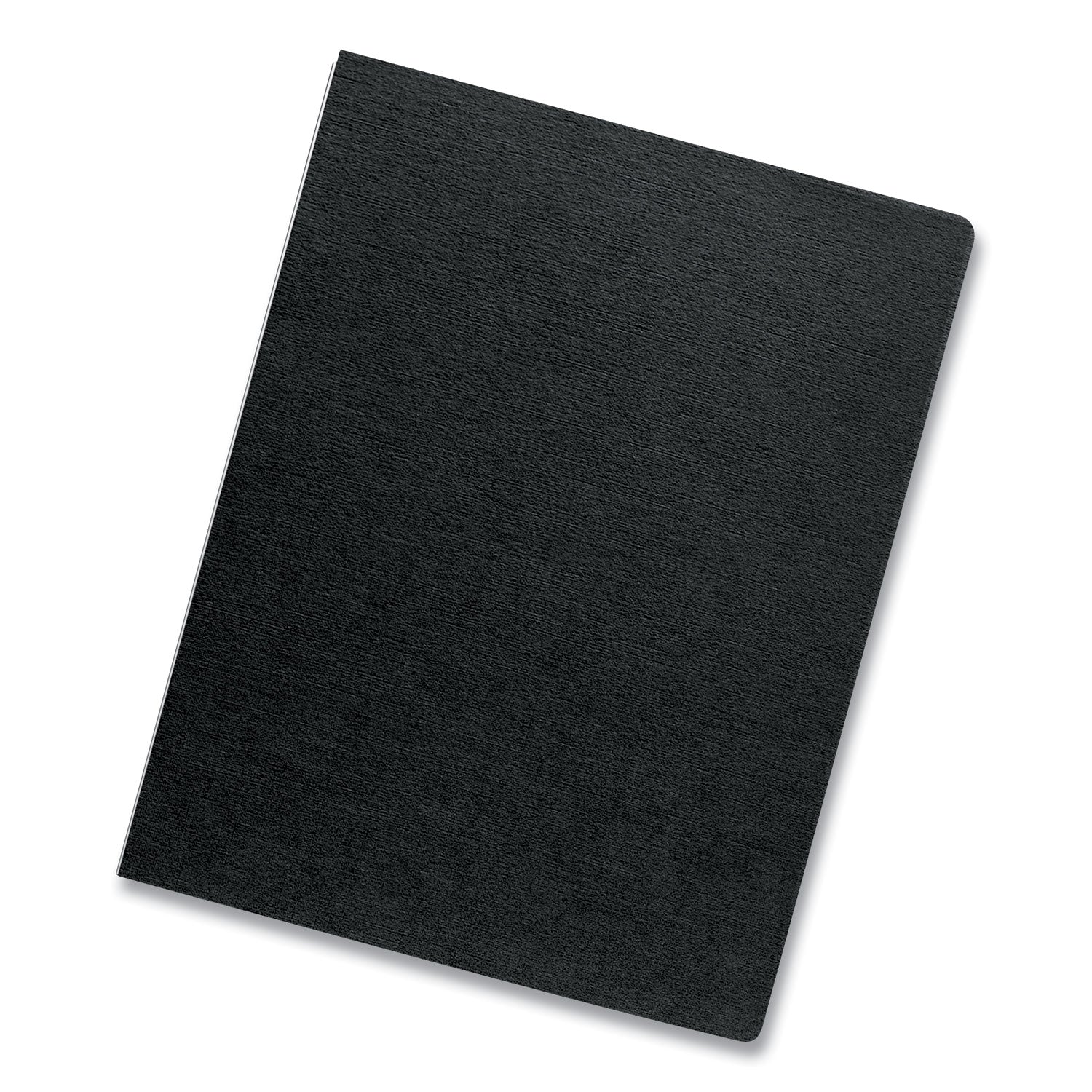 Expressions Linen Texture Presentation Covers for Binding Systems, Black, 11.25 x 8.75, Unpunched, 200/Pack - 