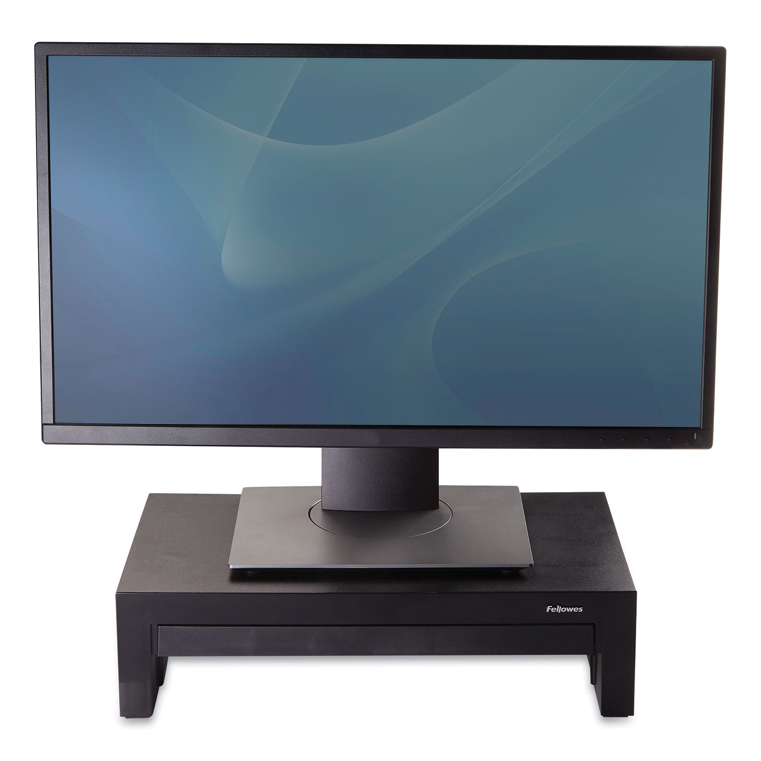 Designer Suites Monitor Riser, For 21" Monitors, 16" x 9.38" x 4.38" to 6", Black Pearl, Supports 40 lbs