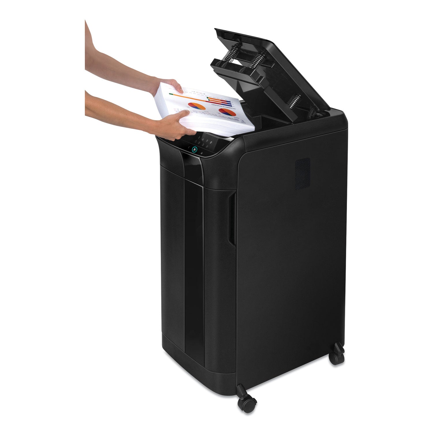AutoMax 600M Auto Feed Micro-Cut Shredder, 600 Auto/14 Manual Sheet Capacity