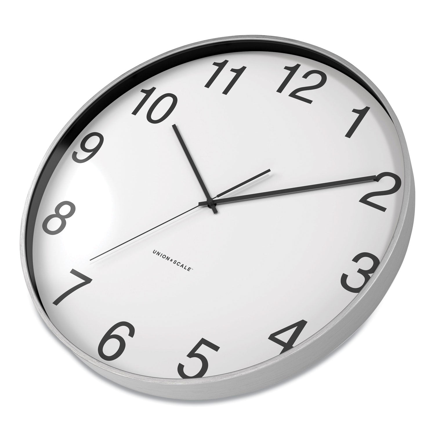 essentials-classic-round-wall-clock-12-overall-diameter-silver-case-1-aa-sold-separately_uos24411457 - 3