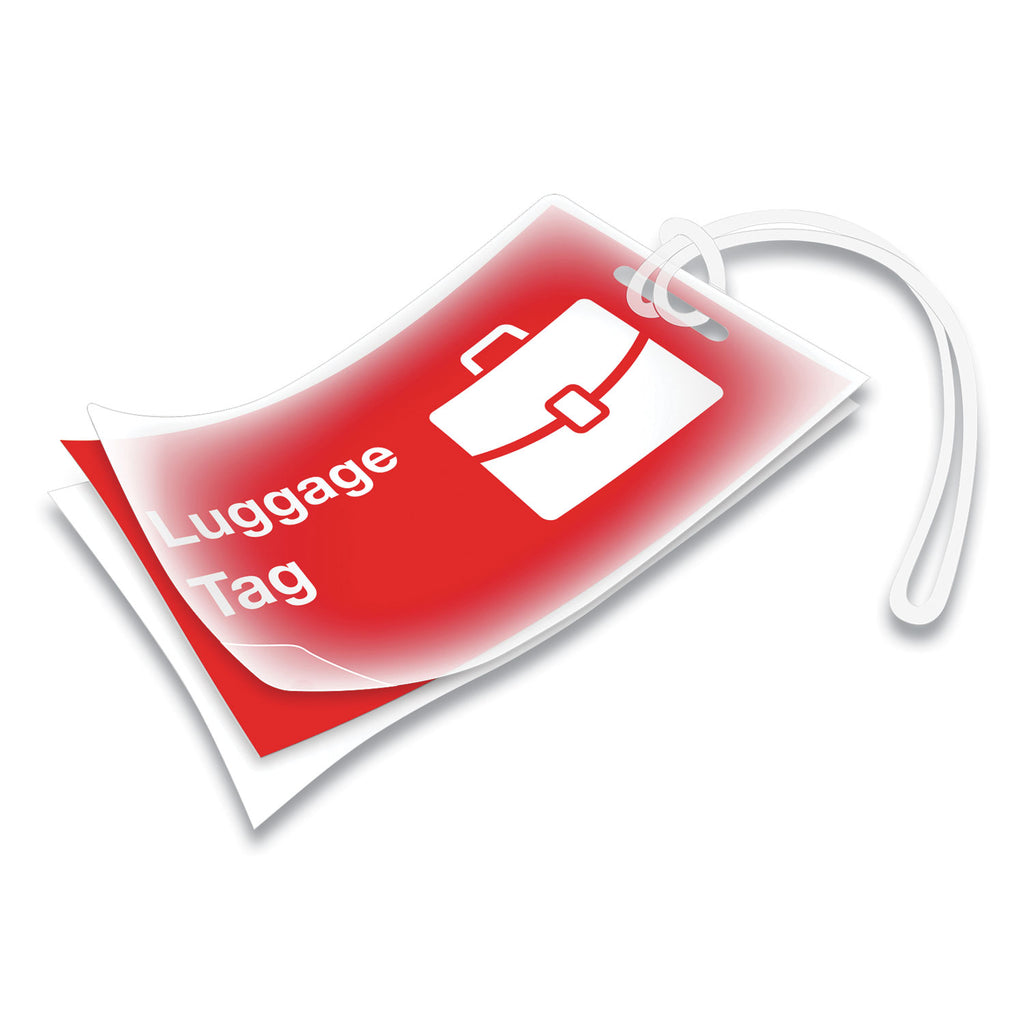 Laminating Pouches, 5 mil, 4.25" x 2.5", Gloss Clear, 50/Pack - 