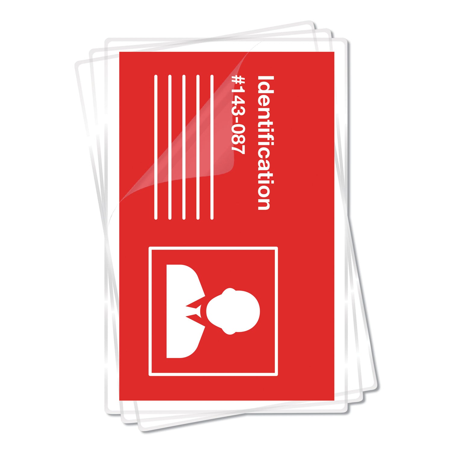 Laminating Pouches, 5 mil, 3.88" x 2.63", Gloss Clear, 100/Pack - 