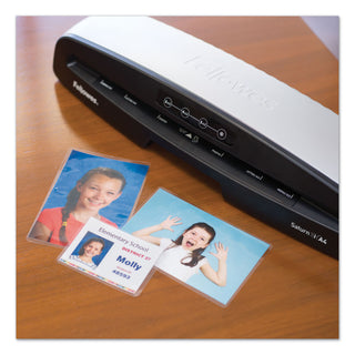 Laminating Pouches, 5 mil, 3.88" x 2.63", Gloss Clear, 25/Pack
