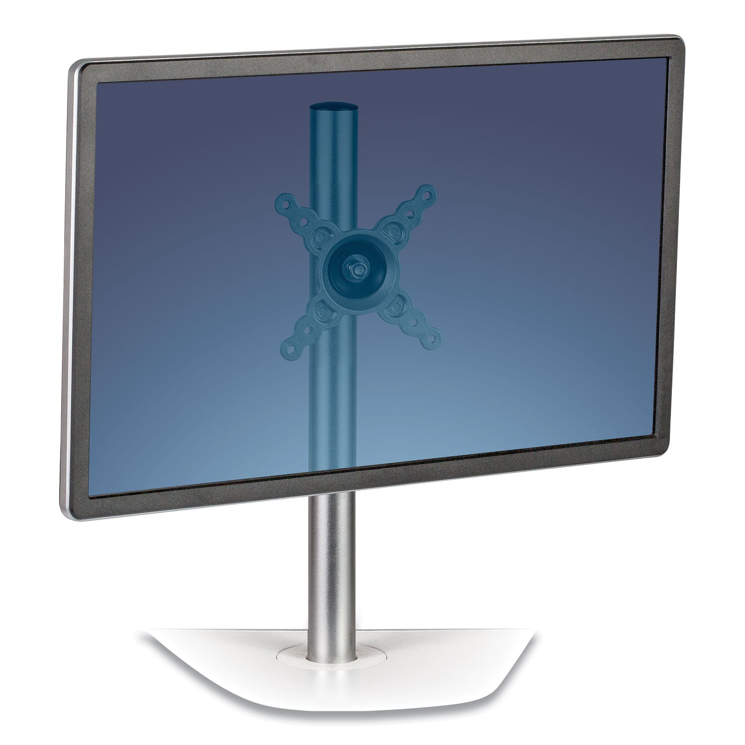 Lotus Single Monitor Arm Kit, For 26" Monitors, 180 Degree Rotation, 180 Degree Pan, Silver, Supports 17 lb