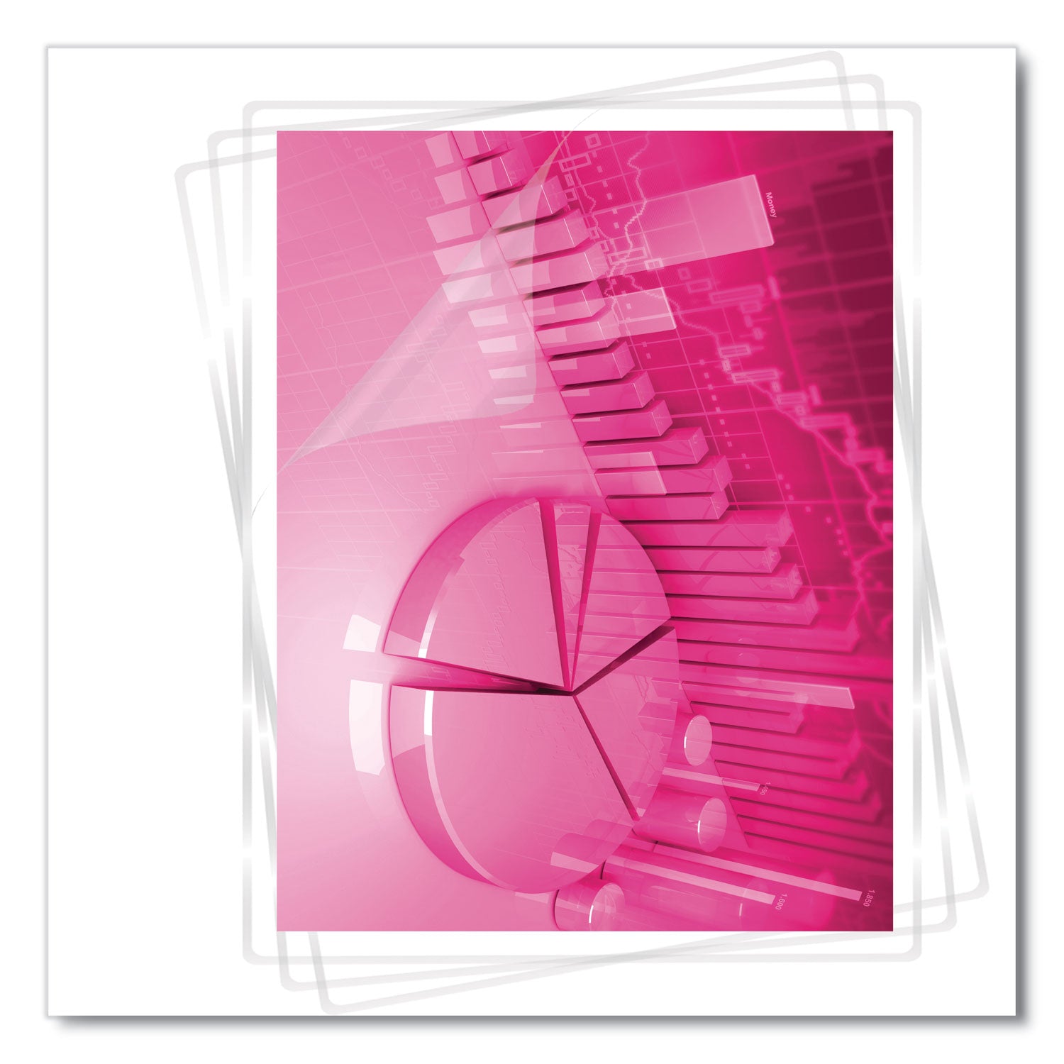 Laminating Pouches, 10 mil, 9" x 11.5", Gloss Clear, 50/Pack - 